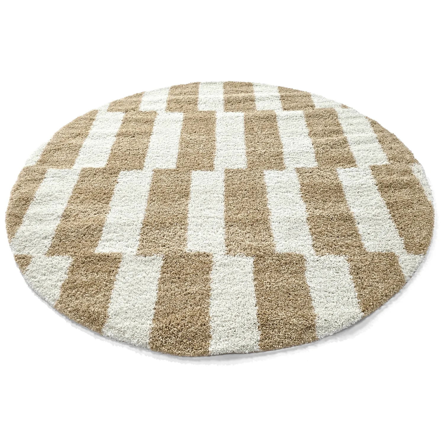 Round rugs - Tamri (beige/white)