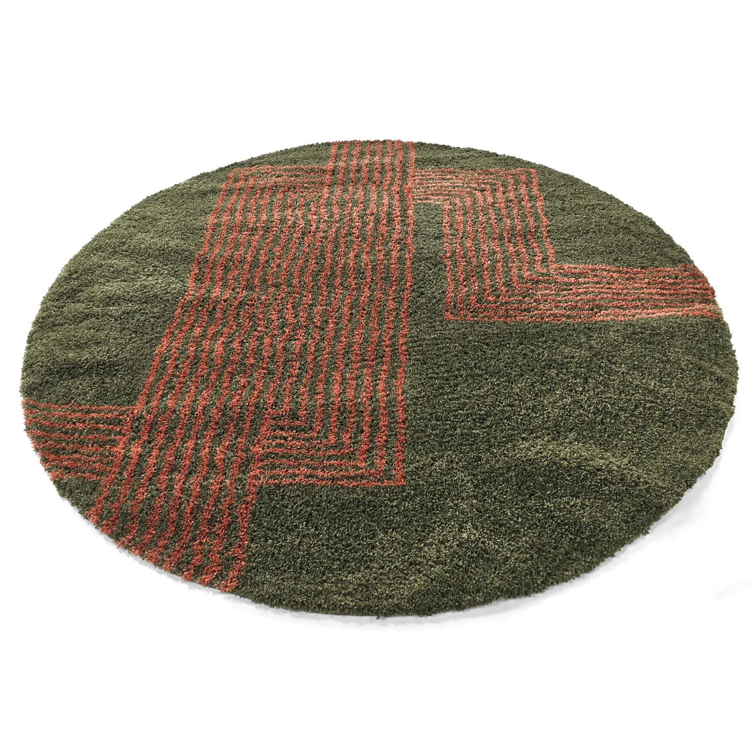 Round rugs - Zagora (green/orange)