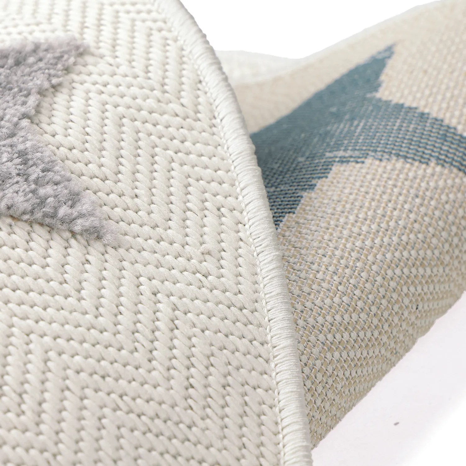 Round Children's Rug - Stars (cream/multi)