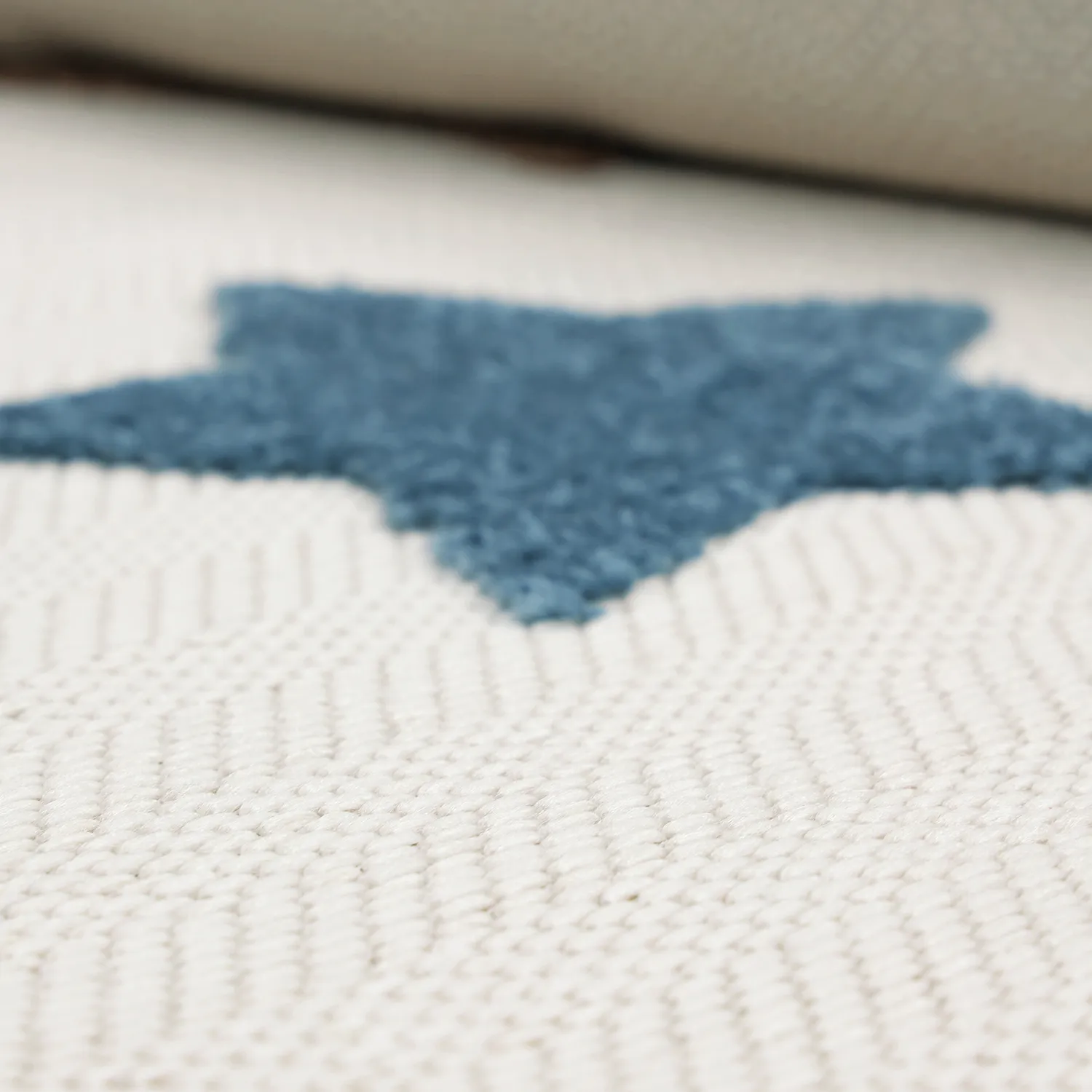 Round Children's Rug - Stars (cream/multi)