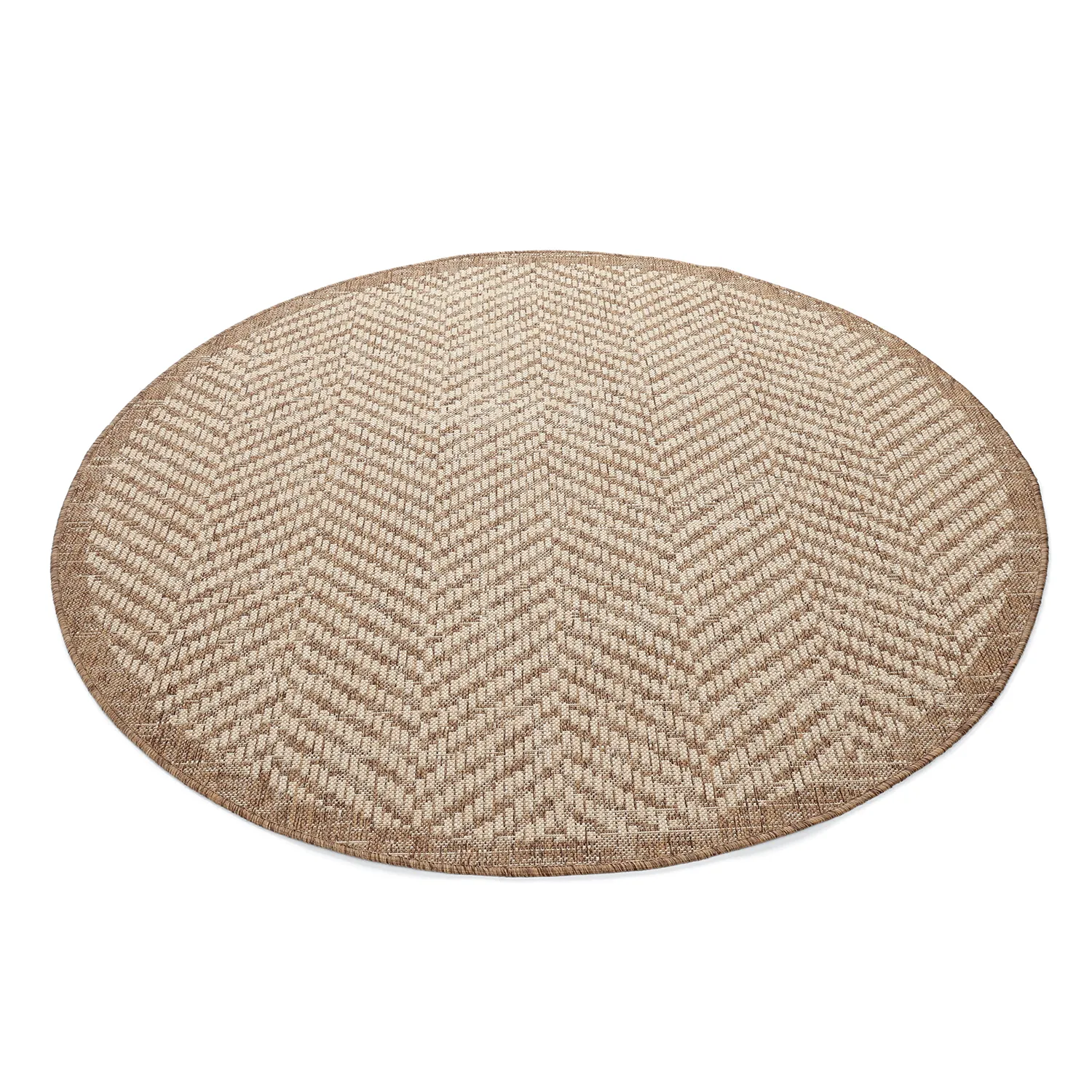 Round rug - Indoor/Outdoor Donora (brown)
