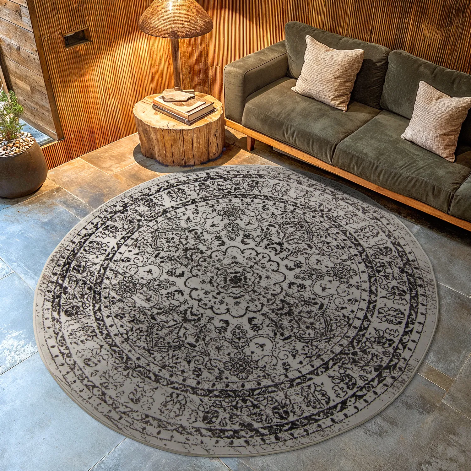 Round rug - Peking Noble (grey)