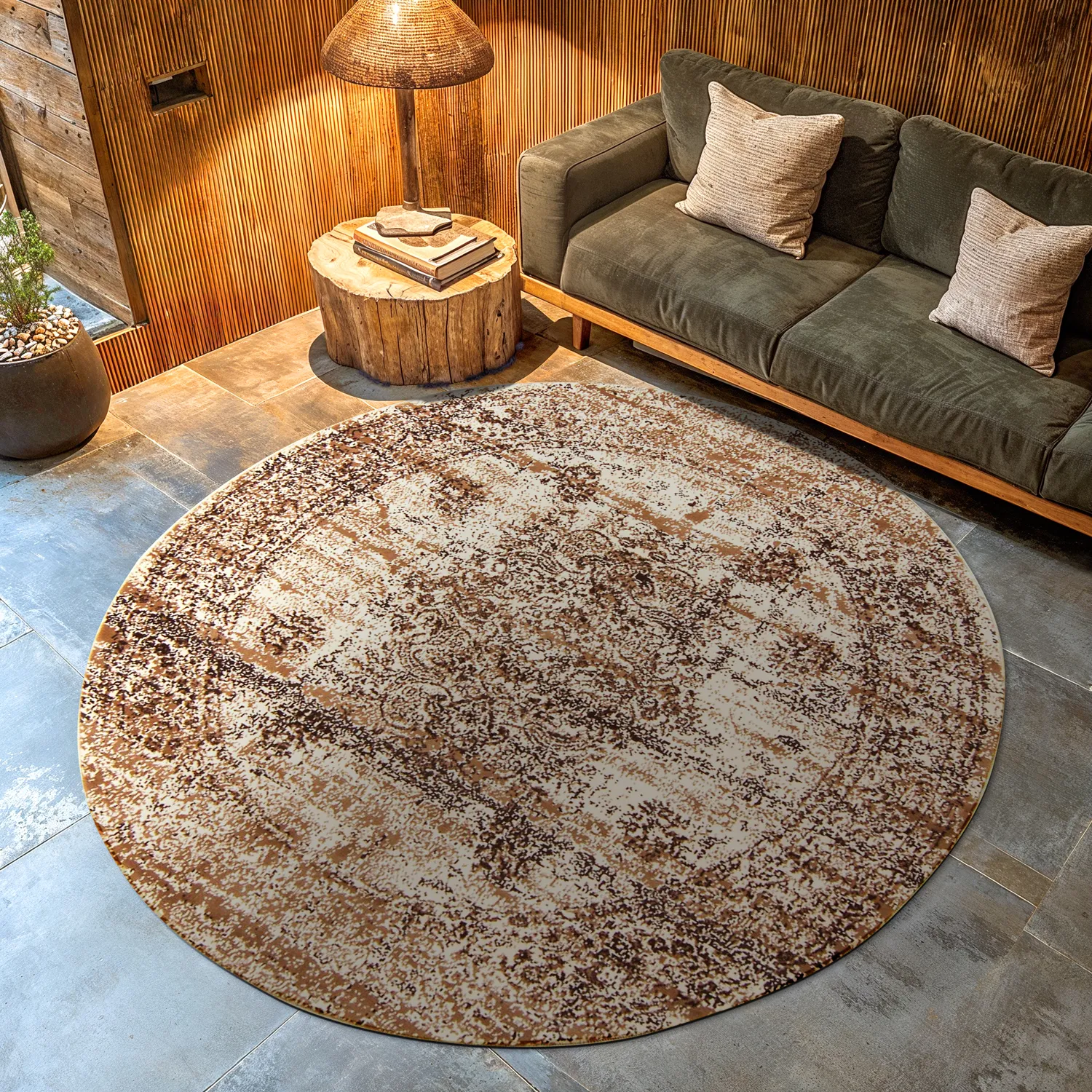 Round rug - Peking Royal (white)