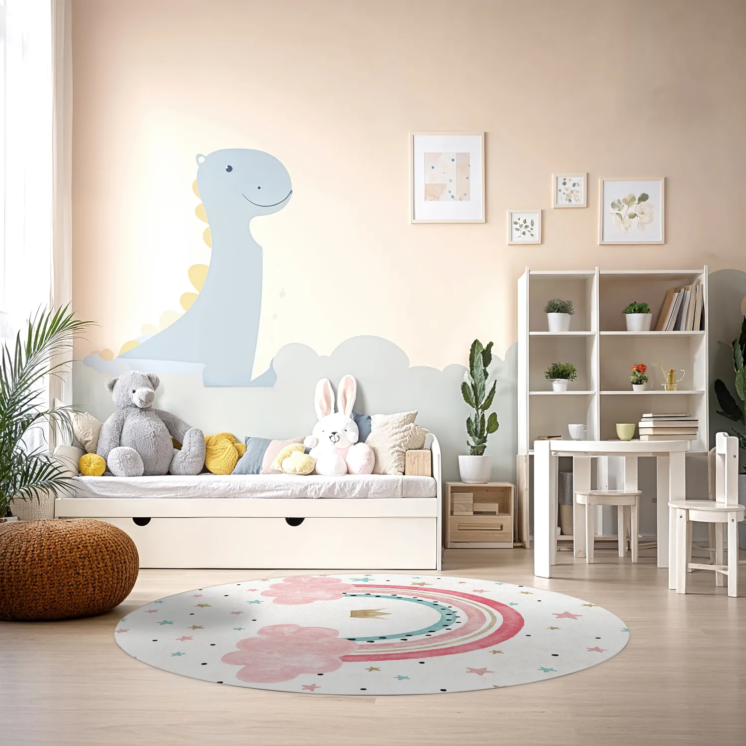 Round rug - Rainbow (multi)