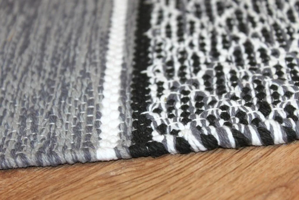 Rag rugs - Visby (black-white)