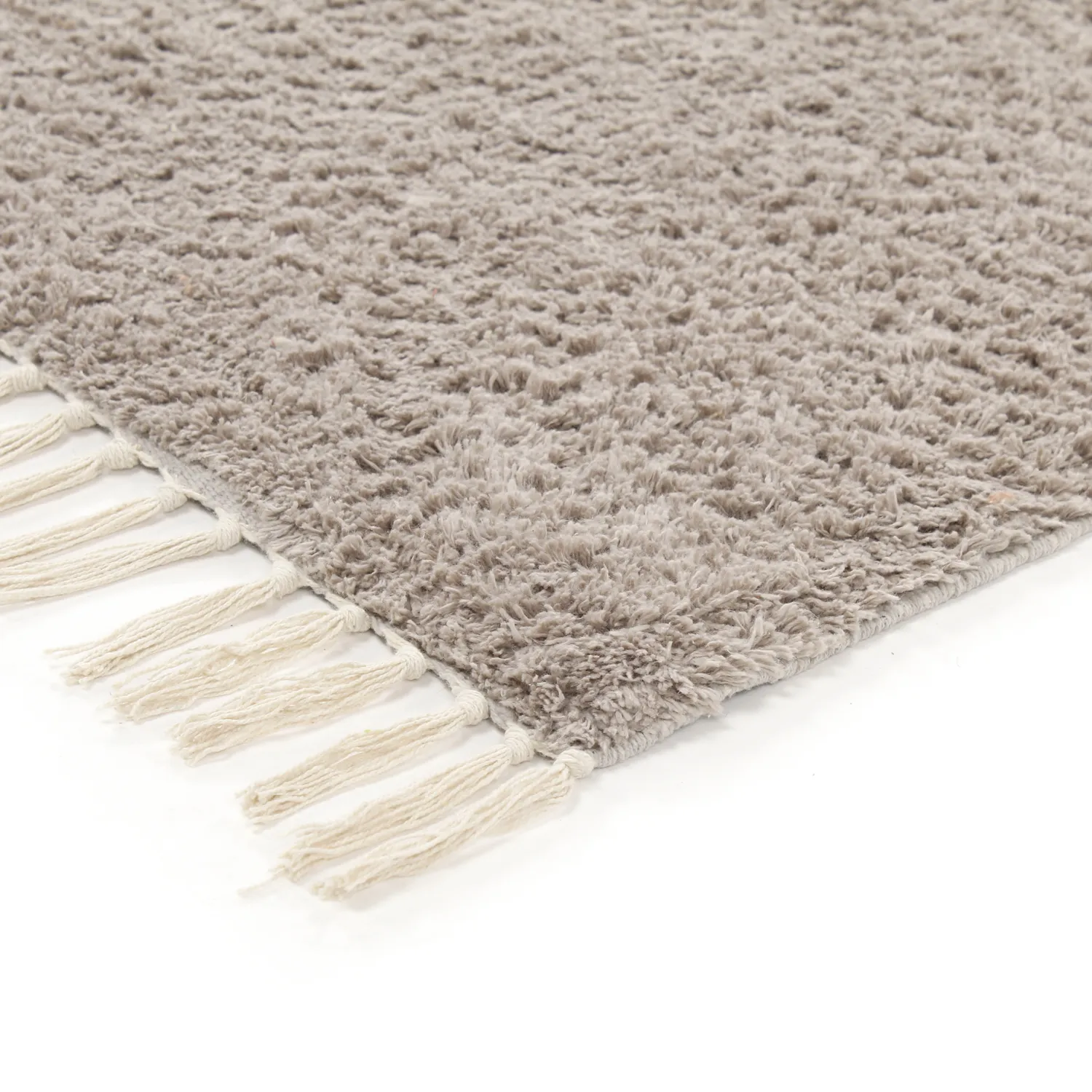 Shaggy rugs - Amira Natural Cotton Shaggy (taupe/yellow)