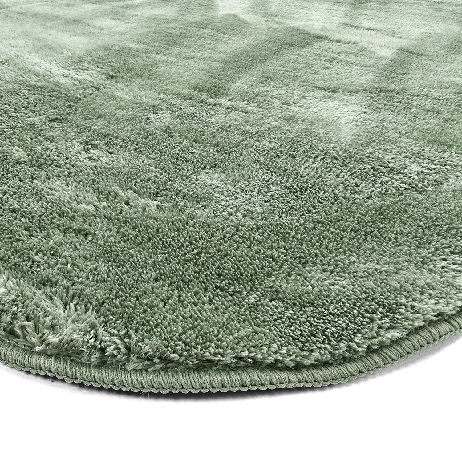 Wavy Shaggy Rug - Aranga Super Soft Fur (green)