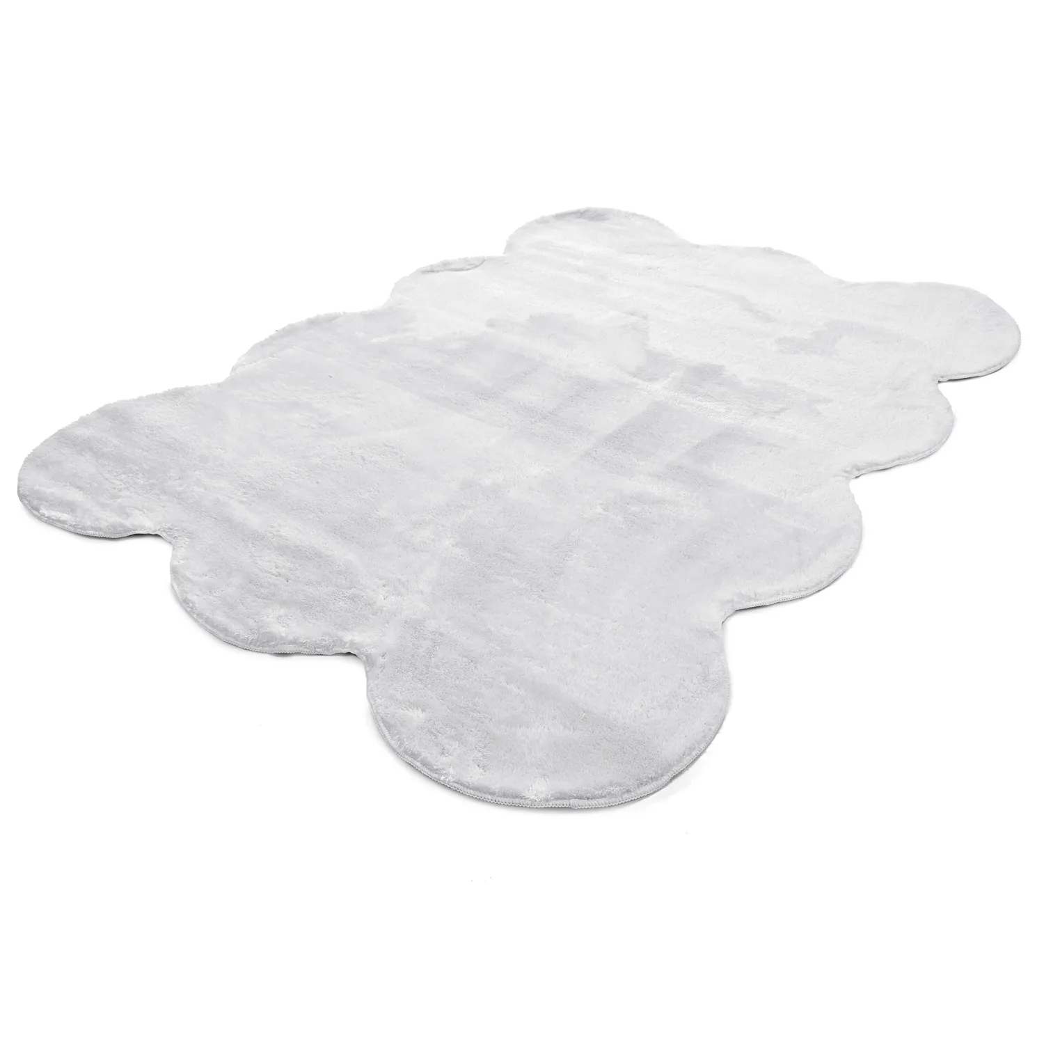 Wavy Shaggy Rug - Aranga Super Soft Fur (white)