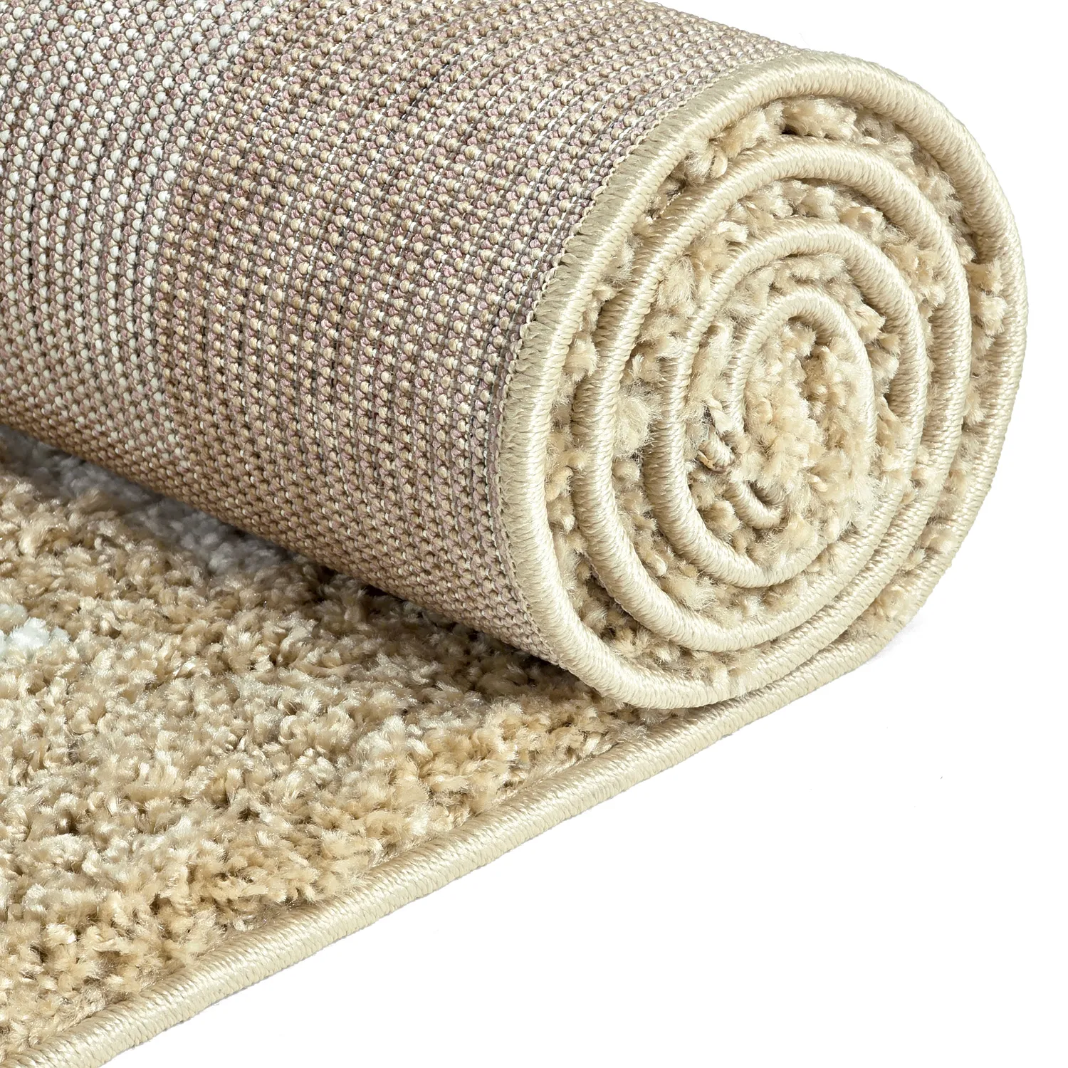 Shaggy rugs - Asilah (beige/white)