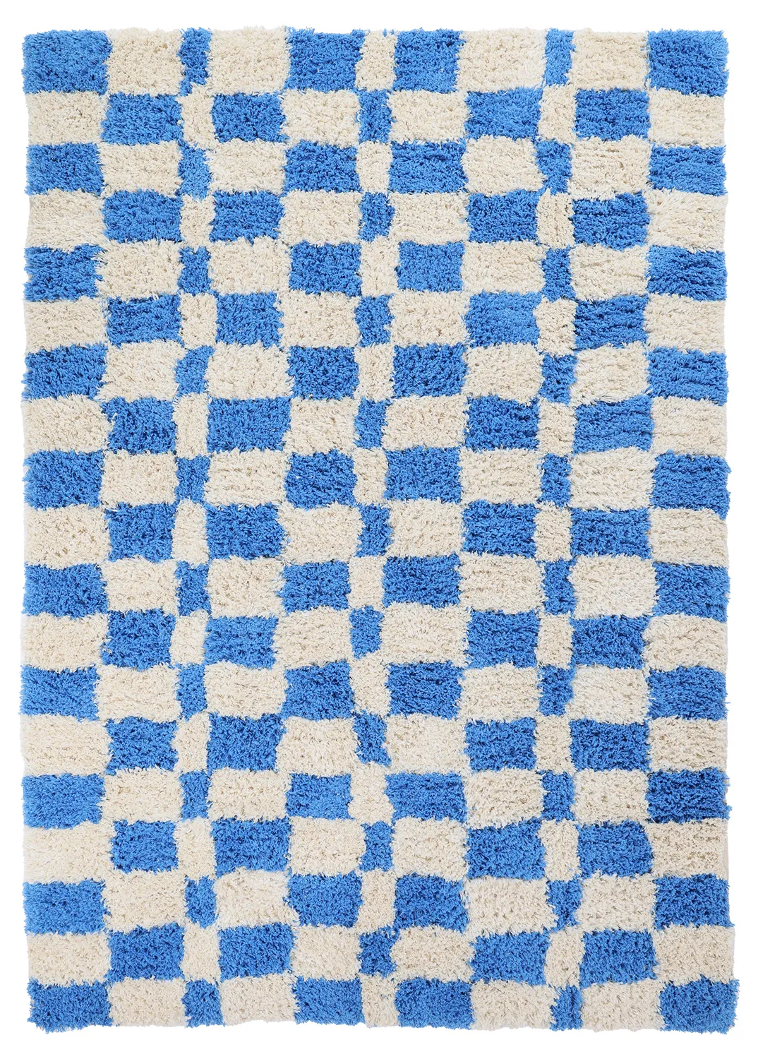 Shaggy rugs - Atrani Natural Cotton Shaggy (blue)