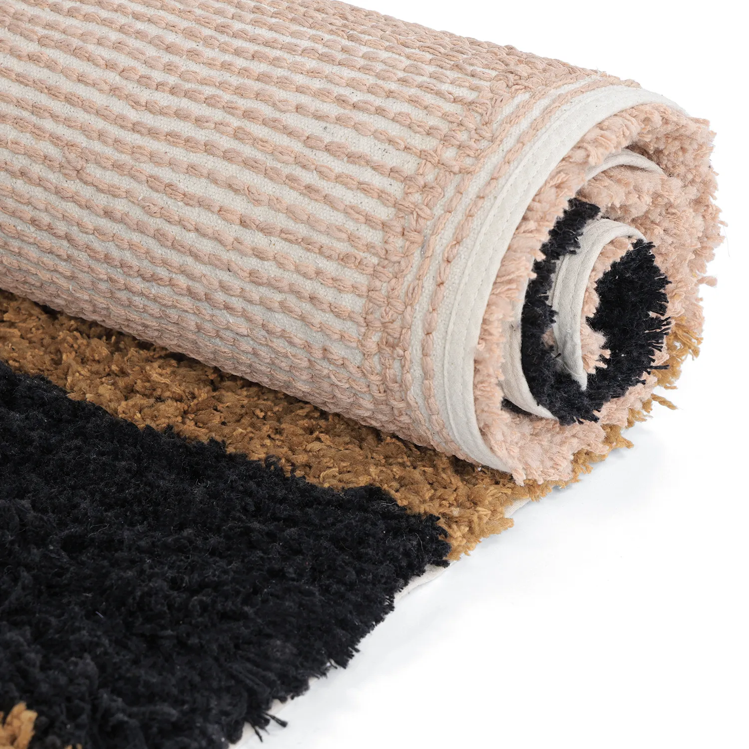 Shaggy rugs - Cefalu Natural Cotton Shaggy (multi)