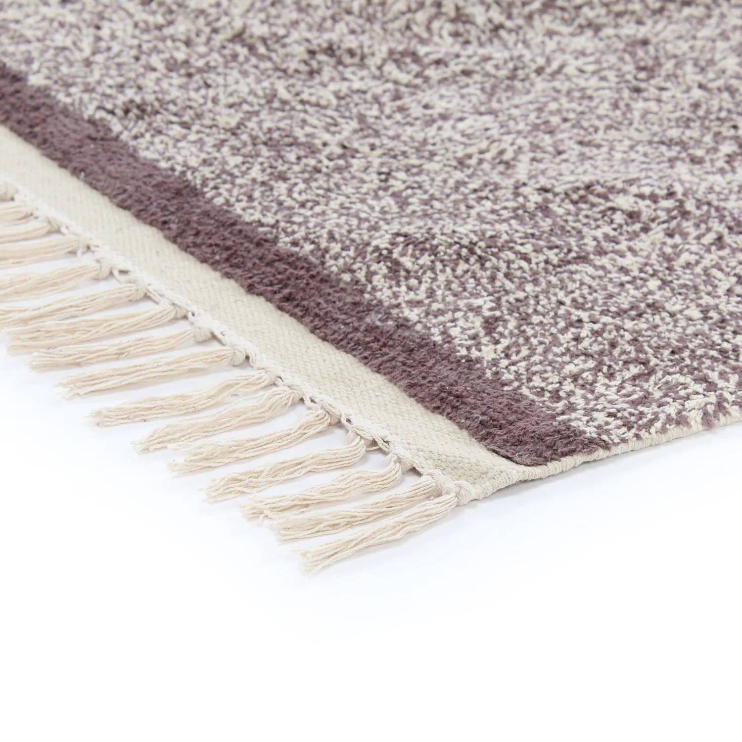 Shaggy rugs - Celina Natural Cotton Shaggy (beige/brown)
