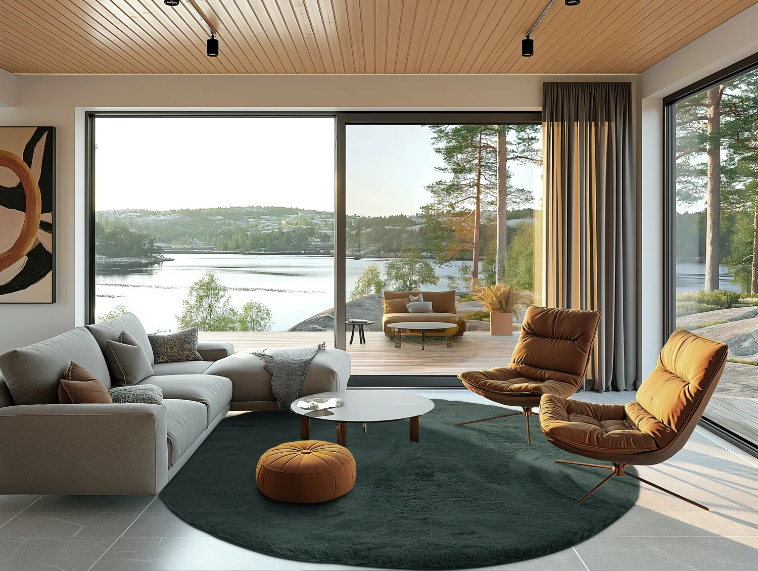Round rugs - Cloud Super Soft (green)