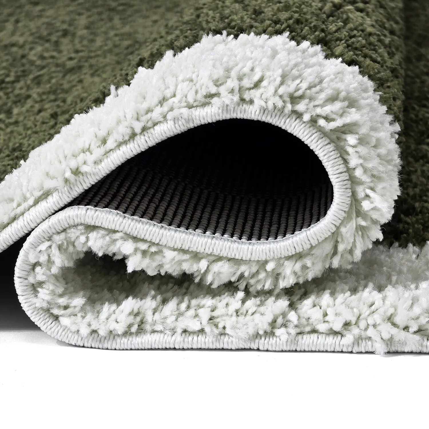 Shaggy rugs - Conques (green/white)