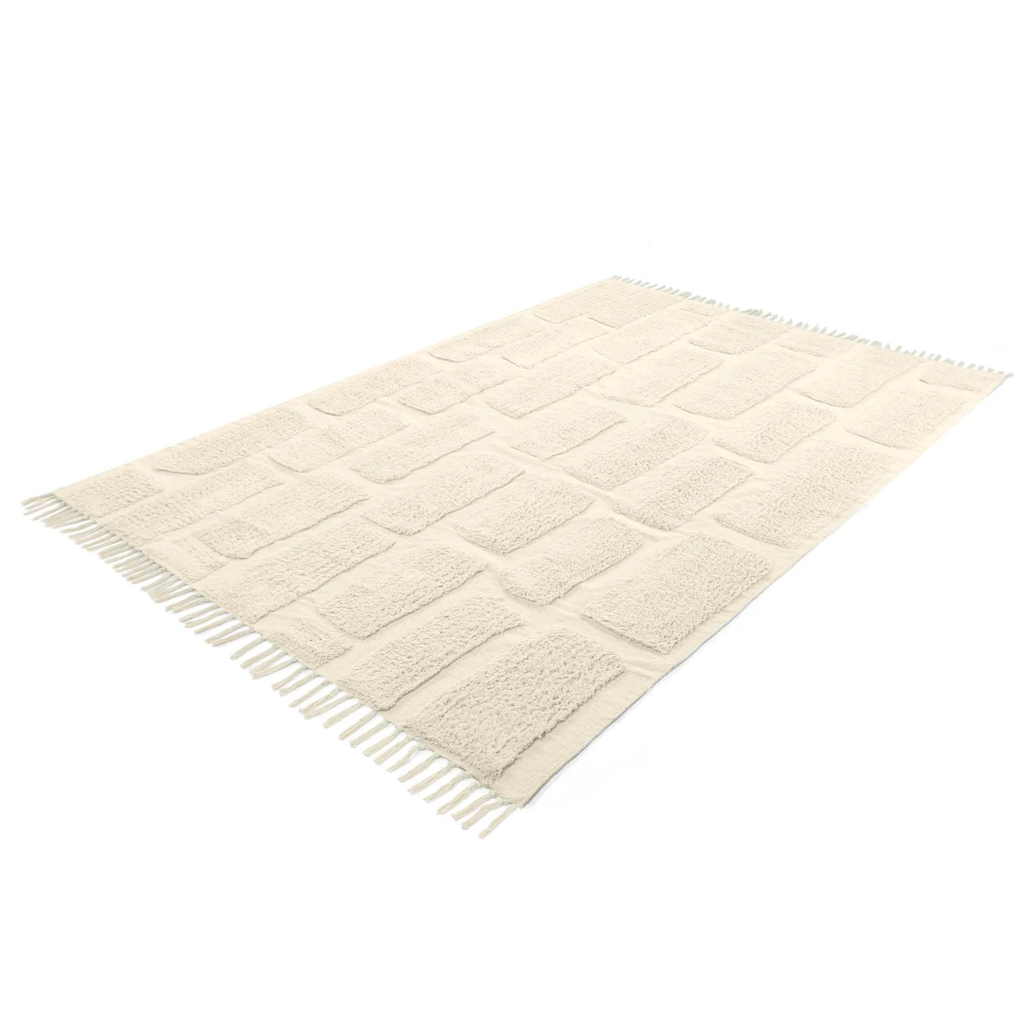 Shaggy rugs - Cyrus Natural Cotton Shaggy (beige)