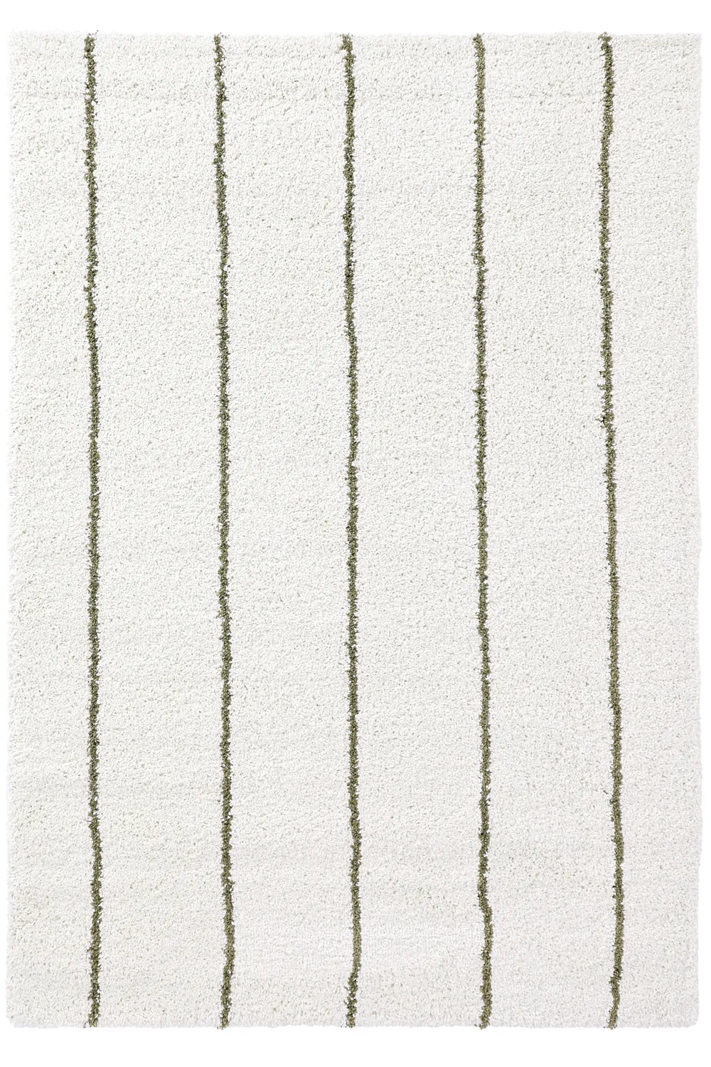Shaggy rugs - Eze (white/green)