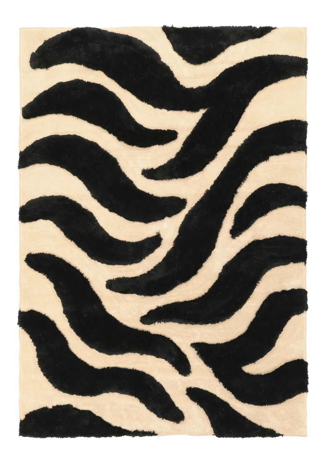 Shaggy rugs - Fergana (cream/black)
