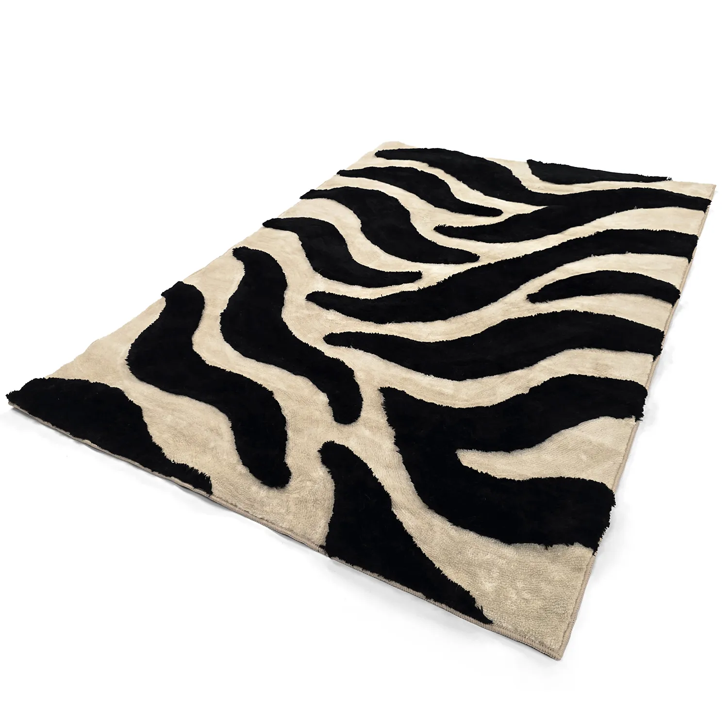 Shaggy rugs - Fergana (cream/black)