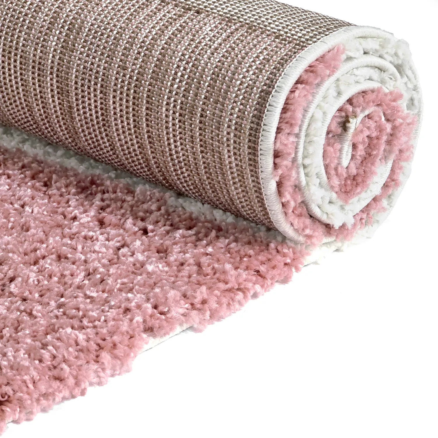 Shaggy rugs - Gordes (pink/white)