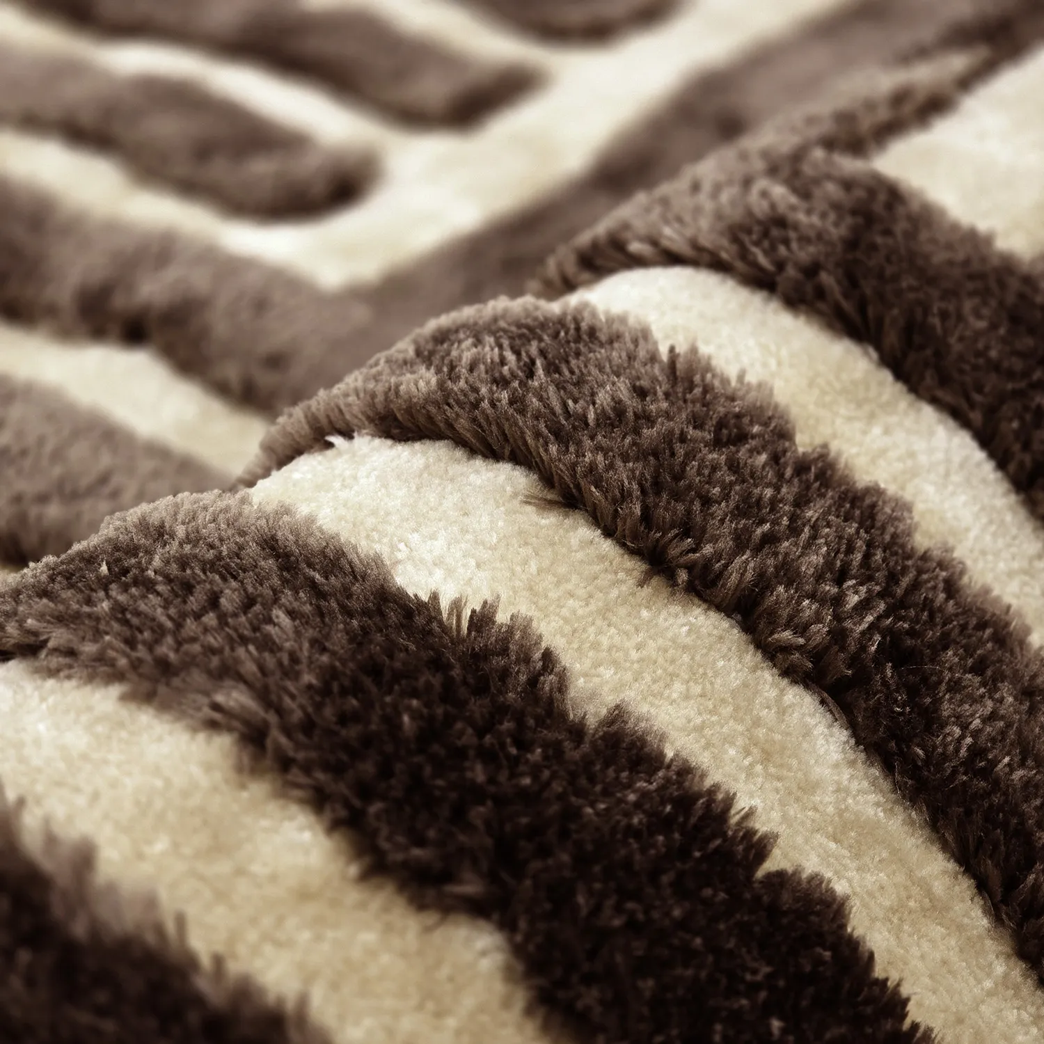 Shaggy rugs - Karbala (beige/brown)