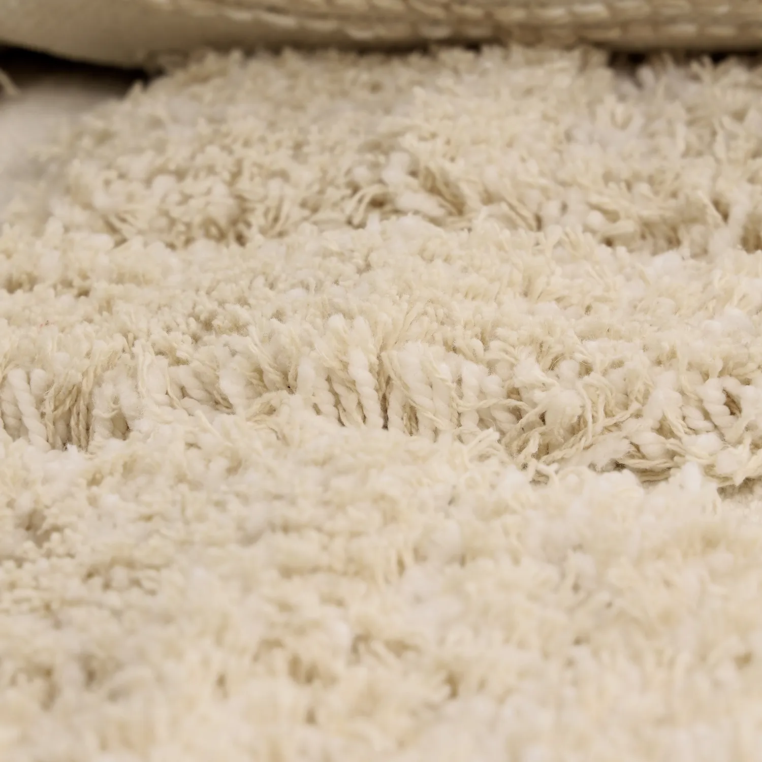 Shaggy rugs - Otranto Natural Cotton Shaggy (off-white)