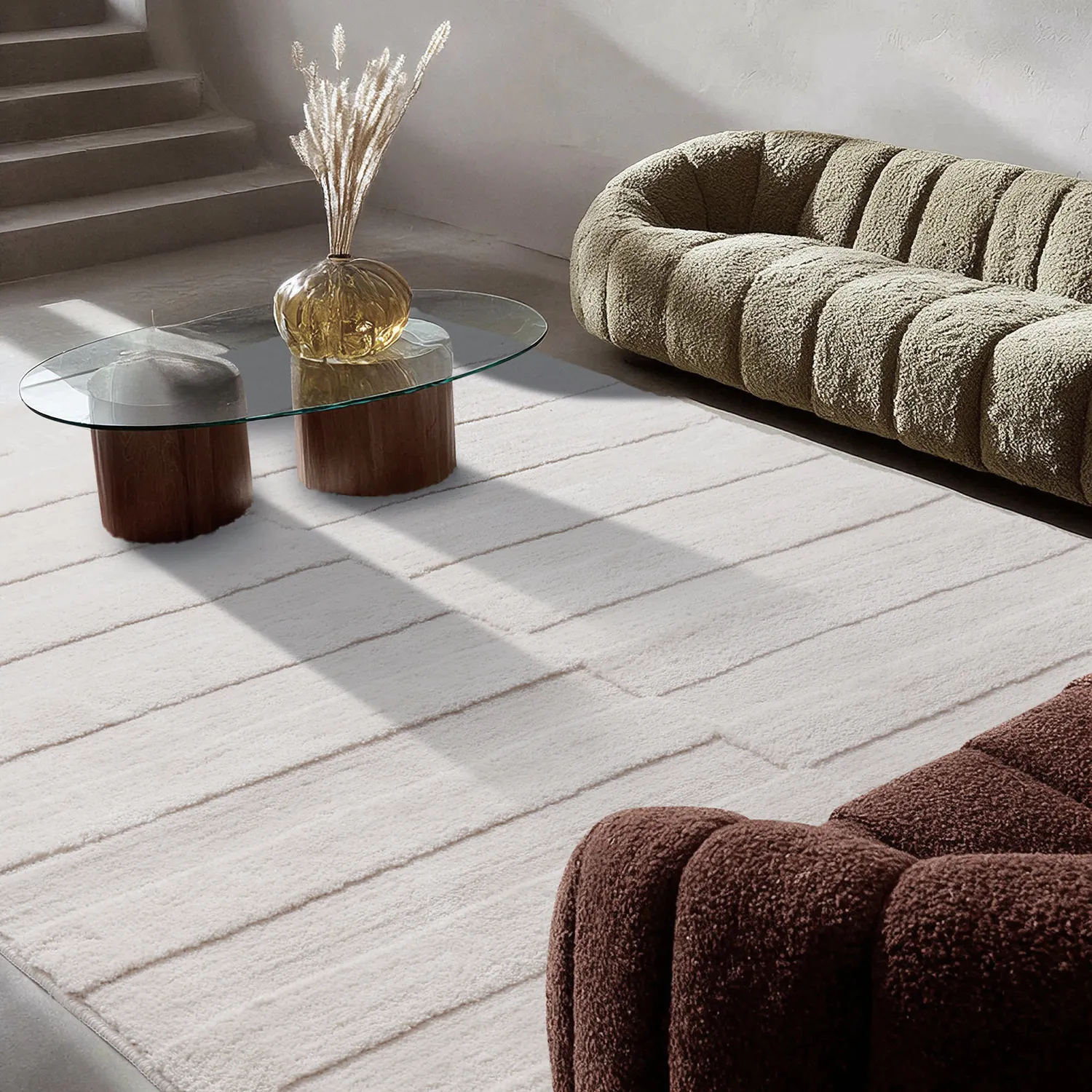Shaggy rugs - Paxos (cream)
