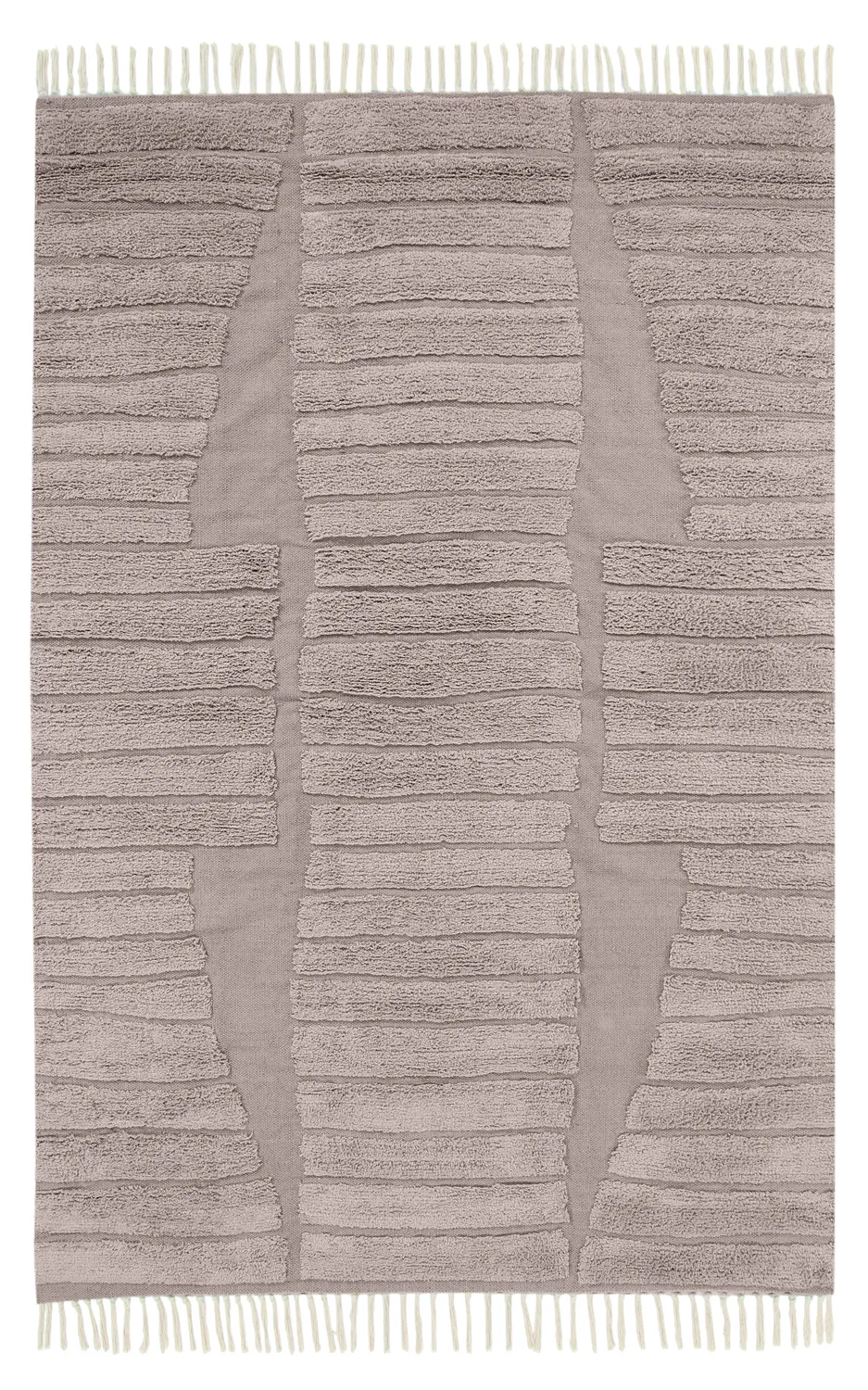 Shaggy rugs - Rani Natural Cotton Shaggy (taupe)