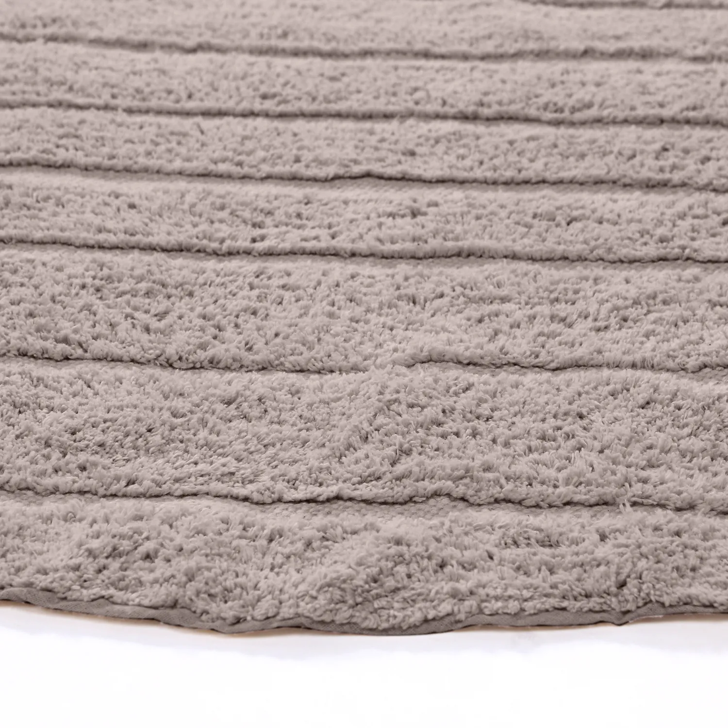 Round rug - Rani Natural Cotton Shaggy (taupe)
