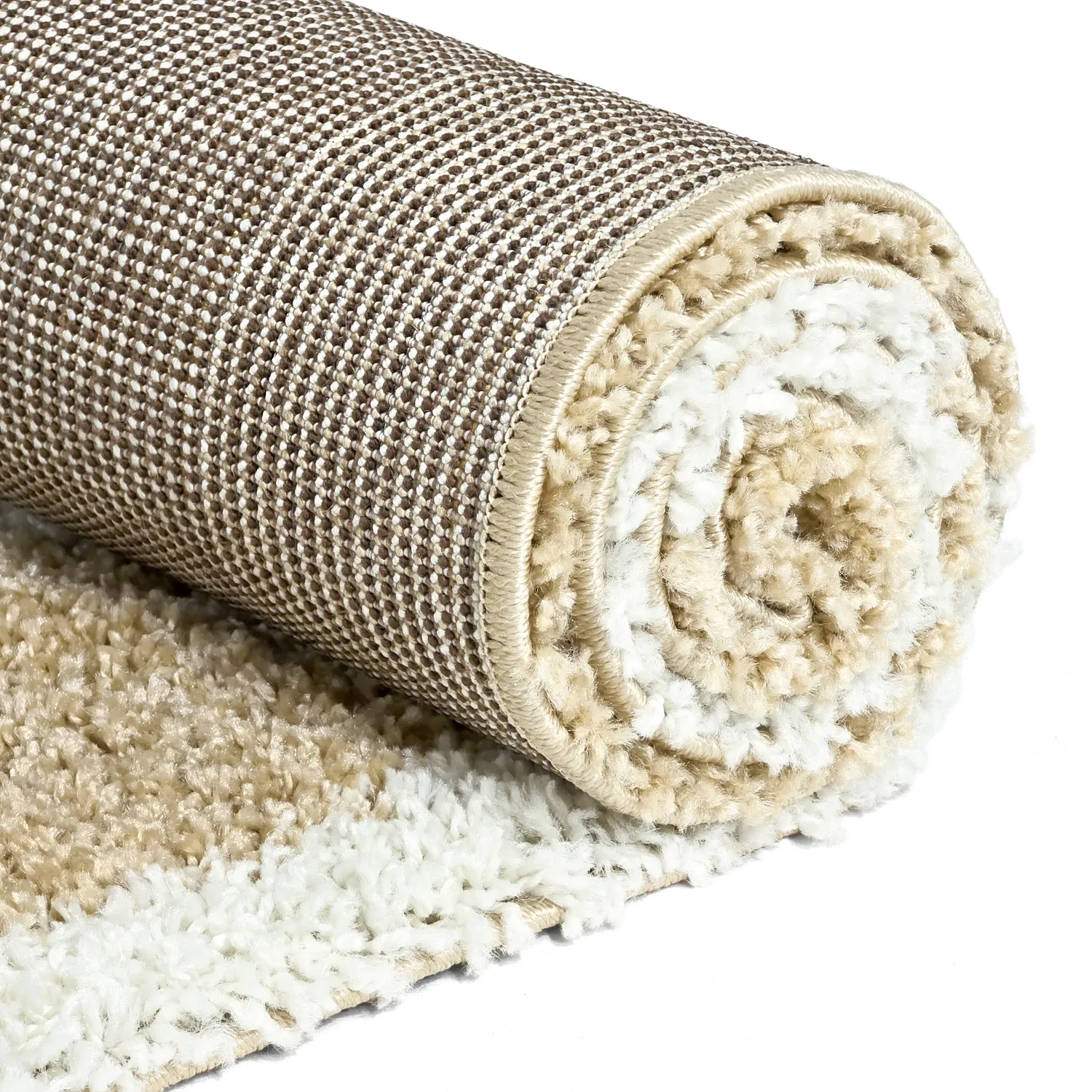 Shaggy rugs - Tamri (beige/white)