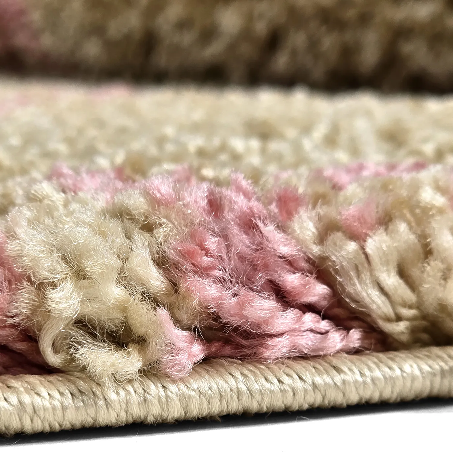 Shaggy rugs - Tiznit (beige/pink)
