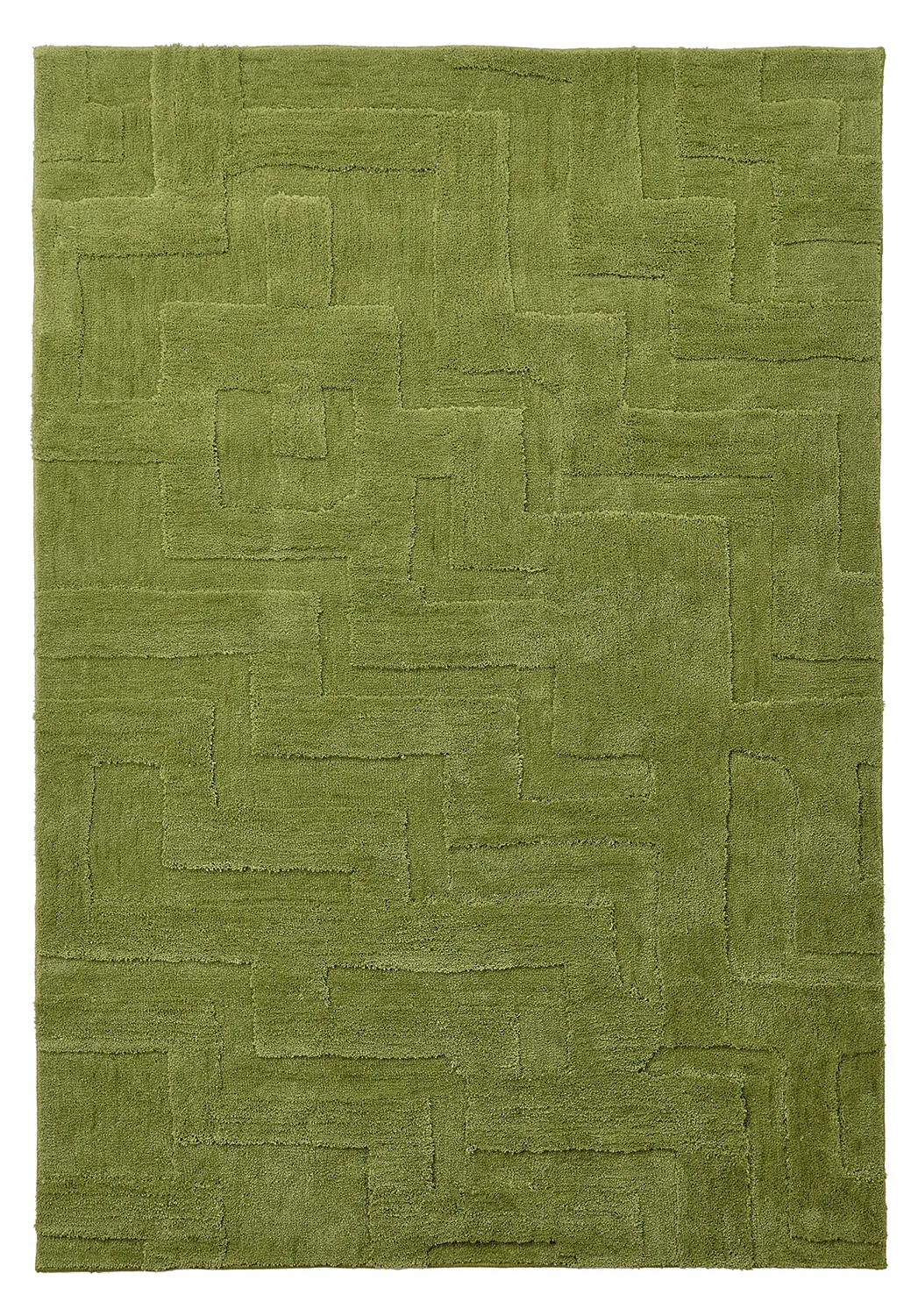 Shaggy rugs - Tripoli (moss green)