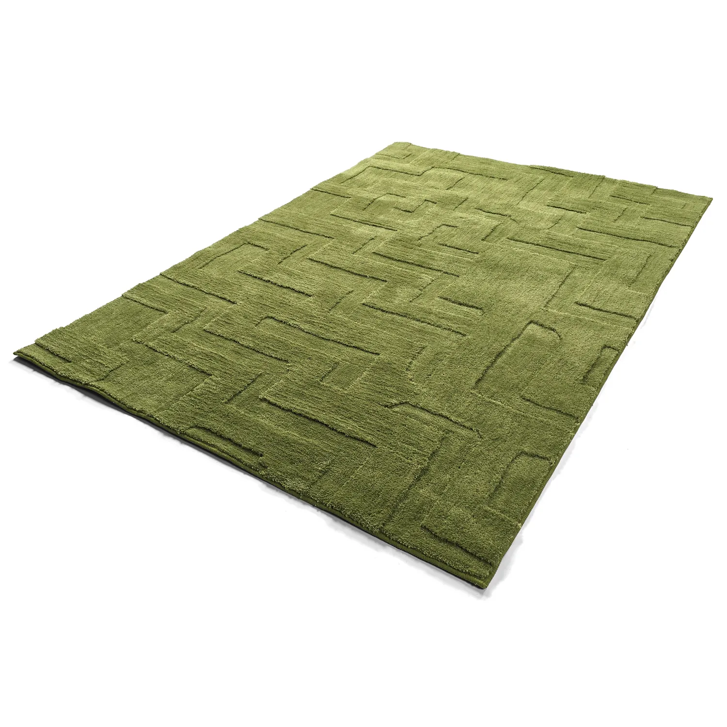 Shaggy rugs - Tripoli (moss green)