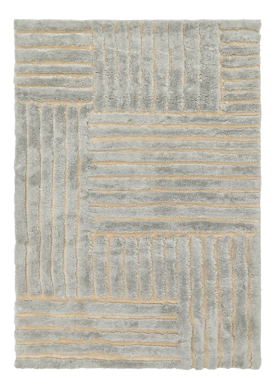 Shaggy rugs - Tyros (cream/grey)