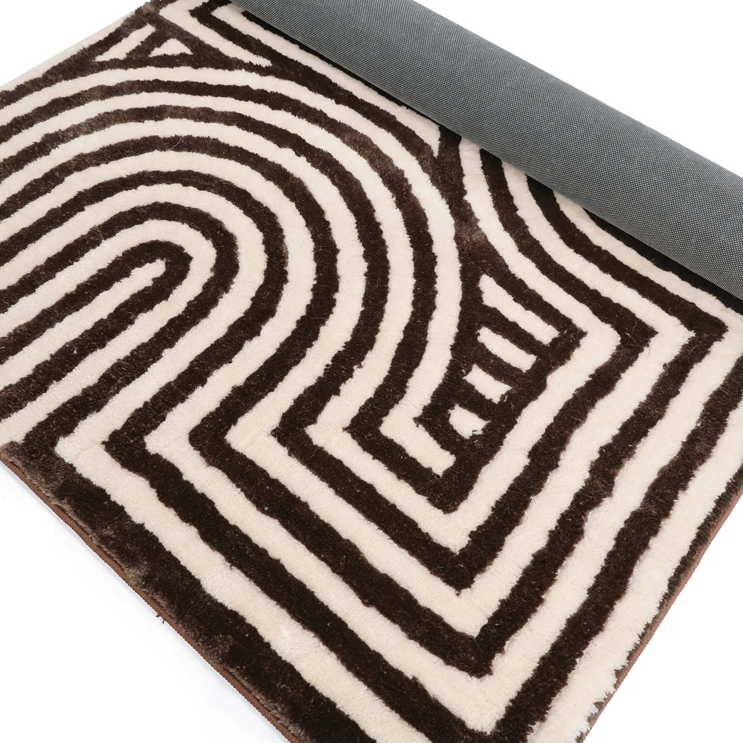 Shaggy rugs - Volos (cream/brown)