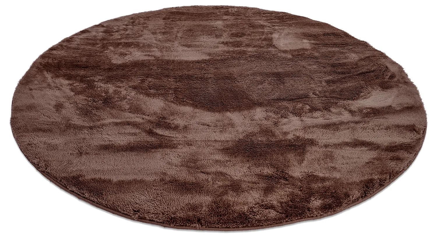 Round rugs - Aranga Super Soft Fur (dark brown)