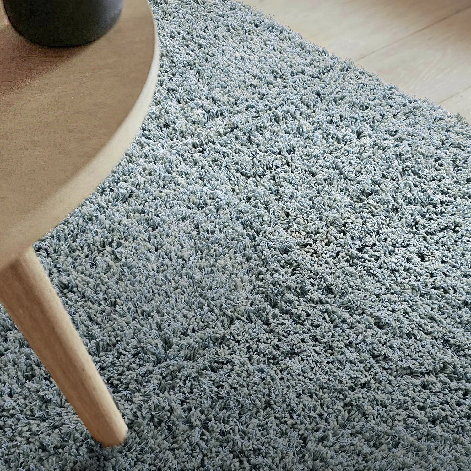 Shaggy rugs - Combarro Solid Cotton Shaggy (light blue)