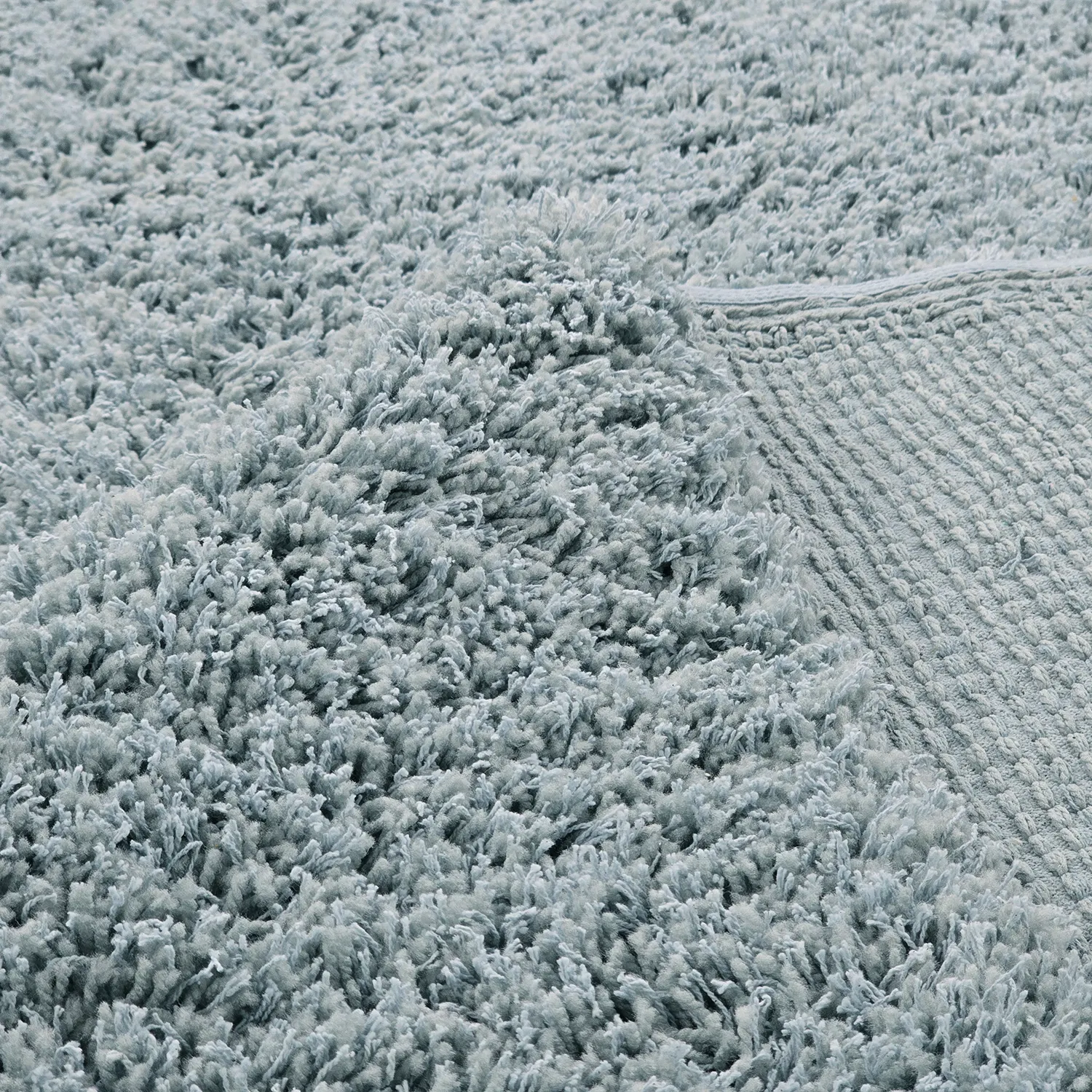 Shaggy rugs - Combarro Solid Cotton Shaggy (light blue)