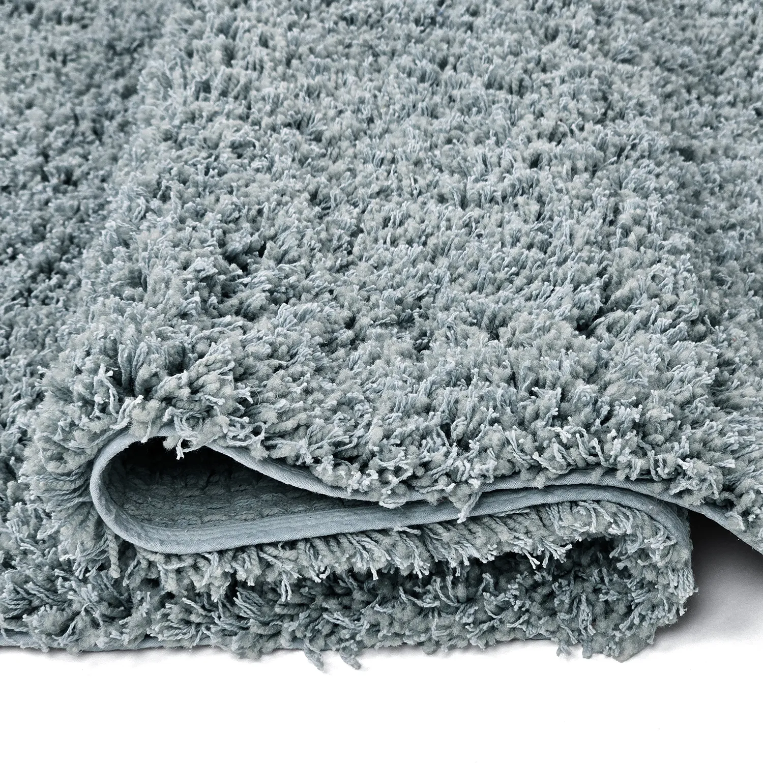 Shaggy rugs - Combarro Solid Cotton Shaggy (light blue)