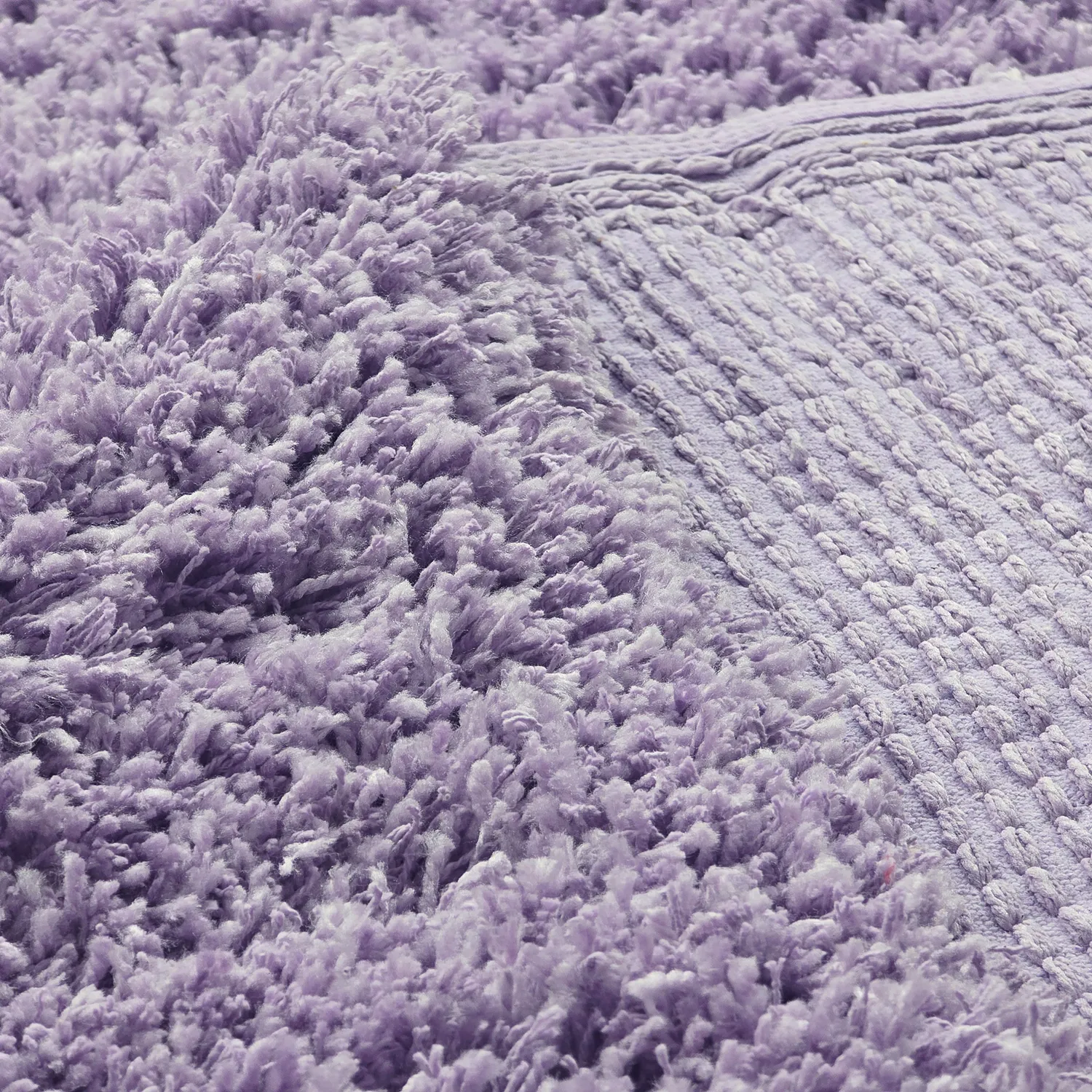 Shaggy rugs - Combarro Solid Cotton Shaggy (light purple)
