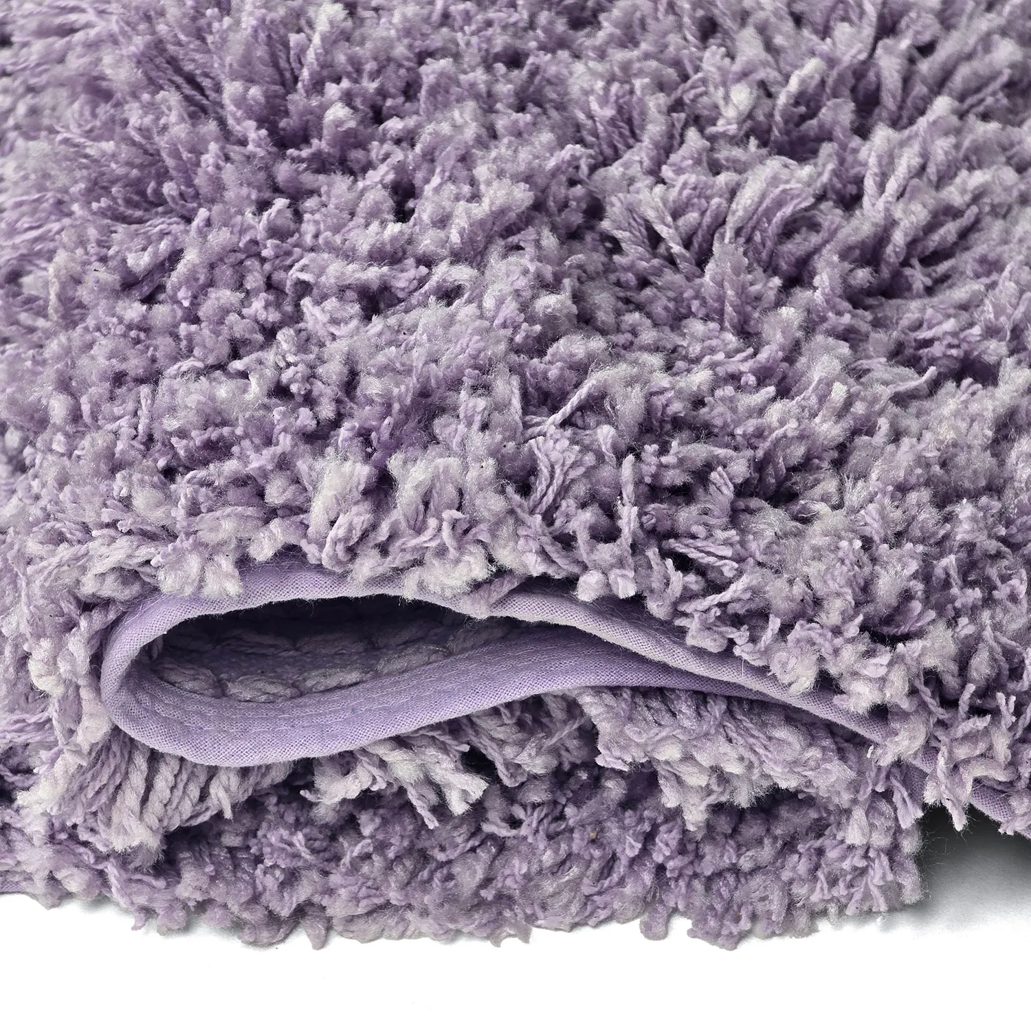 Shaggy rugs - Combarro Solid Cotton Shaggy (light purple)