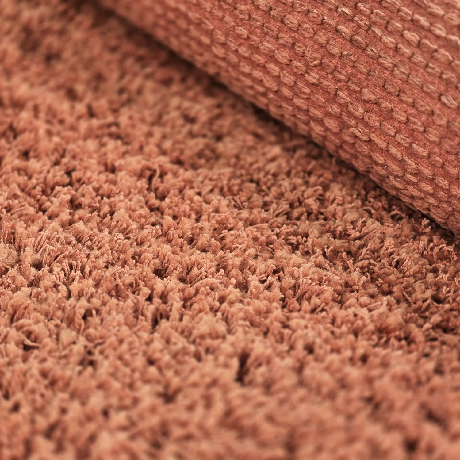 Shaggy rugs - Combarro Solid Cotton Shaggy (light orange)