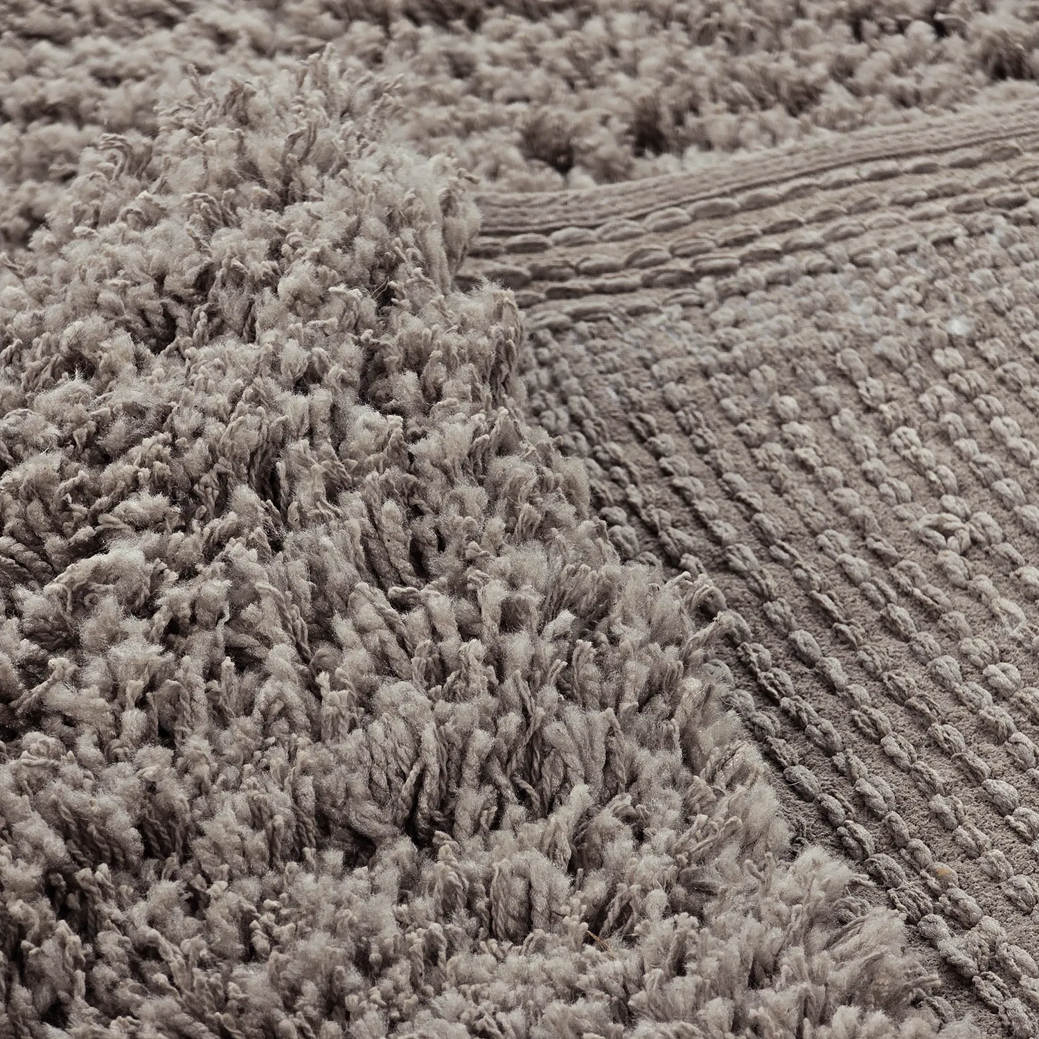 Shaggy rugs - Combarro Solid Cotton Shaggy (taupe)