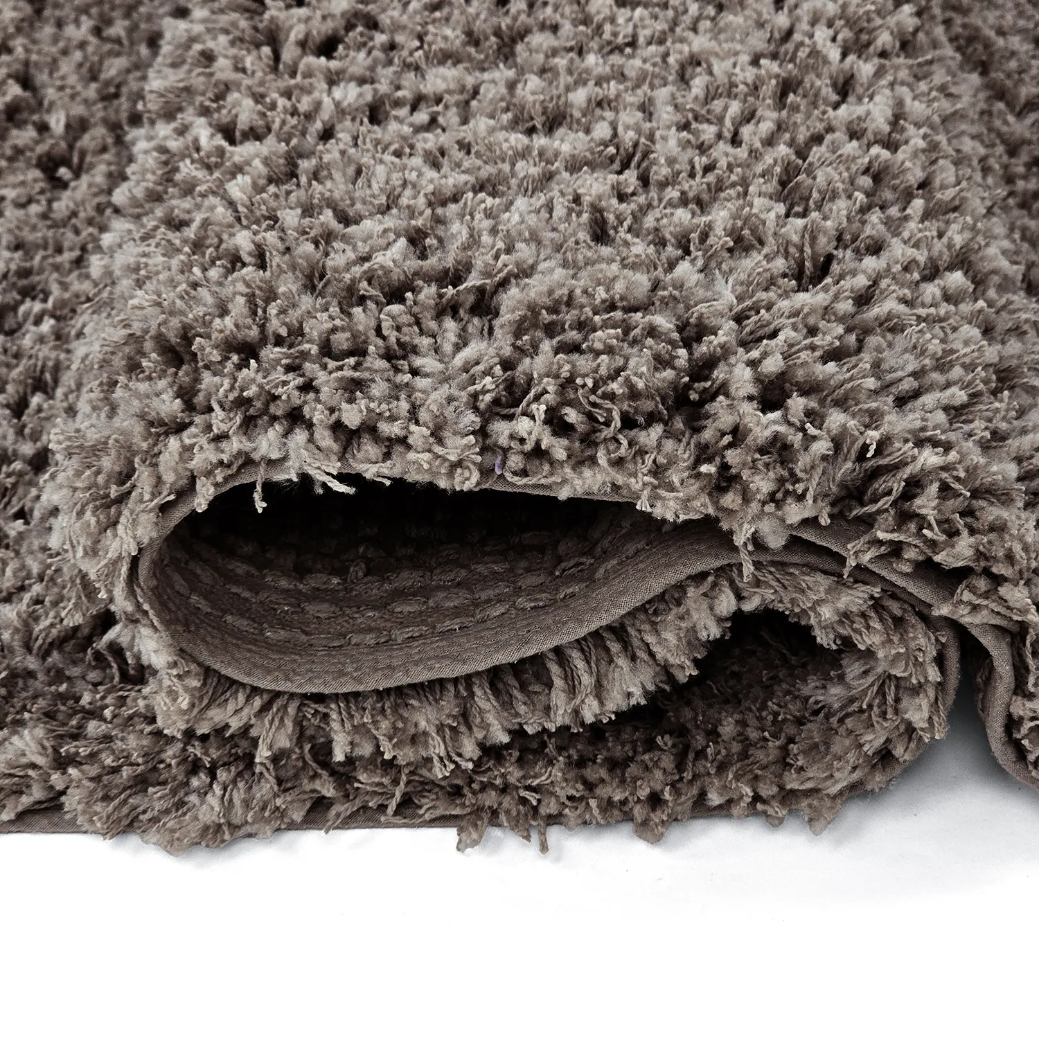 Shaggy rugs - Combarro Solid Cotton Shaggy (taupe)