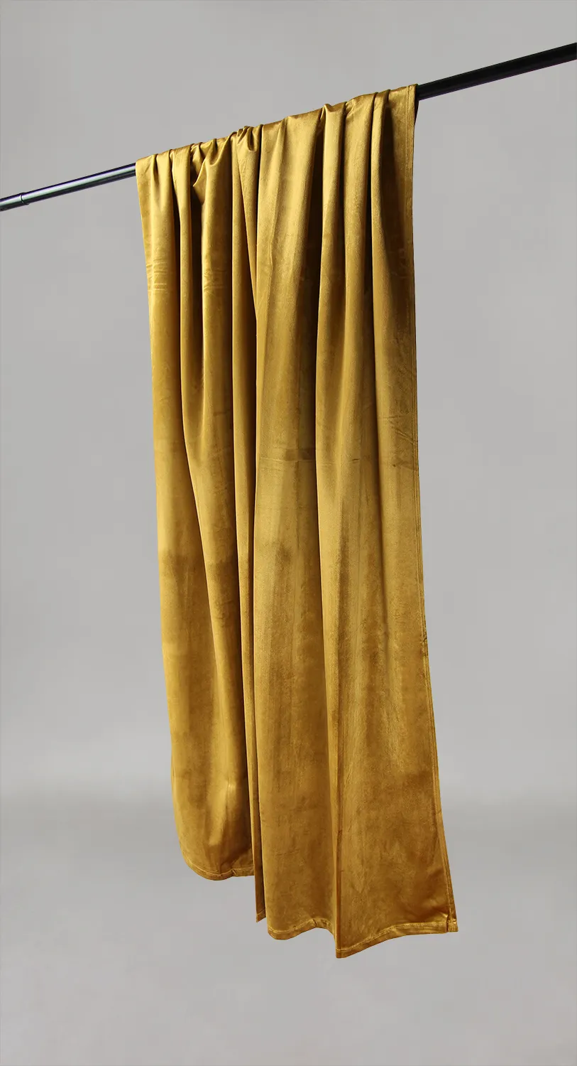 Curtains - Velvet curtains Marlyn (yellow)