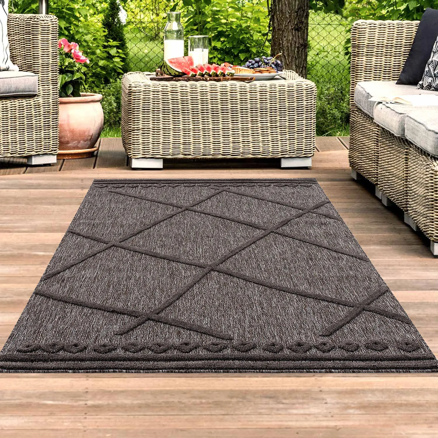 Shaggy Indoor-Outdoor - Newhaven (anthracite)