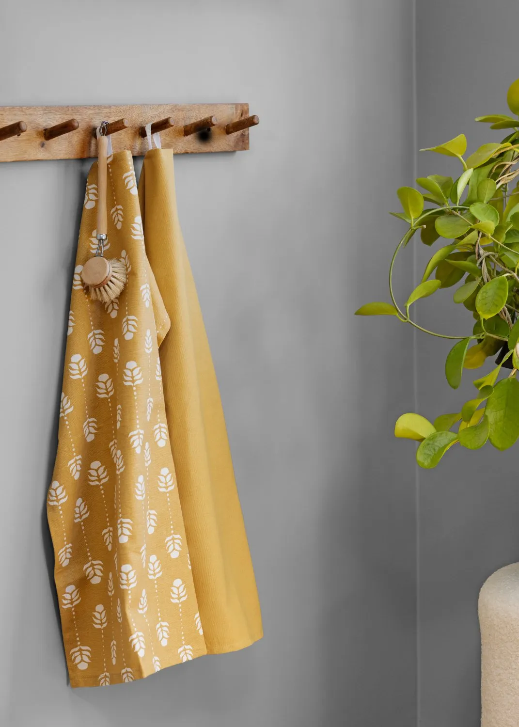 Kitchen towels 2-pack - Sari (yellow)