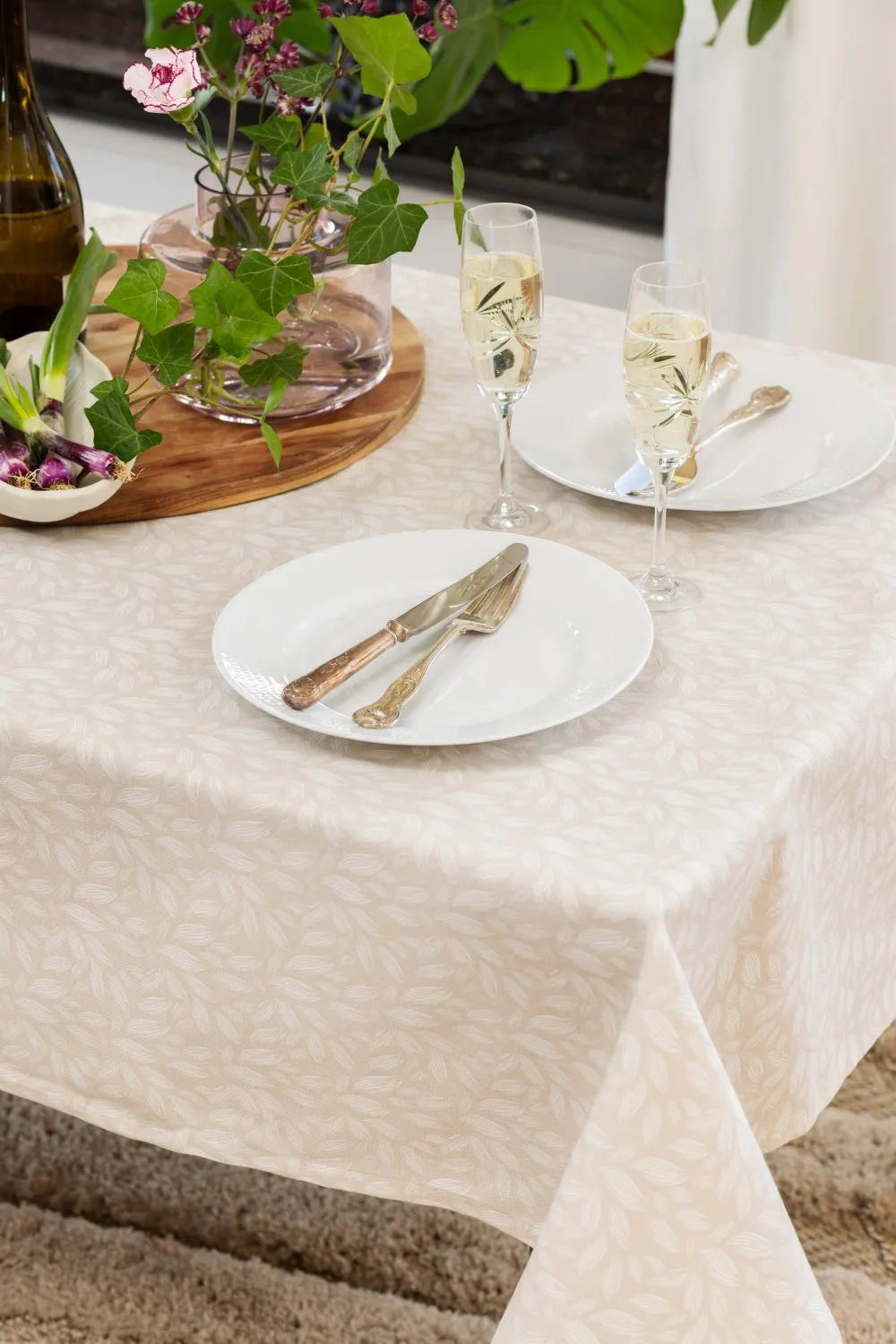 Cotton tablecloth Satu (beige)