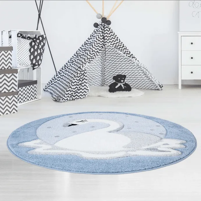 Childrens rugs - Bueno Swan (blue)