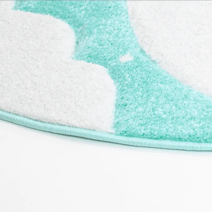 Childrens rugs - Bueno Moon Round (turquoise)