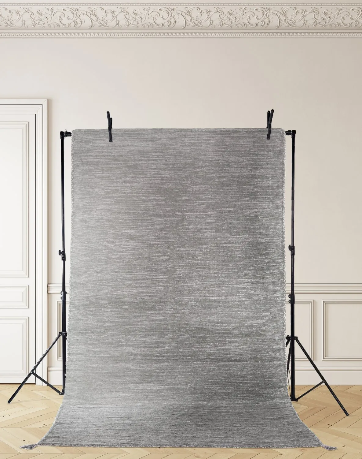 Cotton rug - Monte (grey)